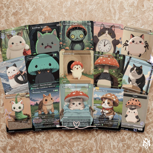 Mycotyrant Self Mill Proxy Commander Deck, 100 Cards + 6 Free Tokens | Cute Custom Full Art | MuraProxyArt