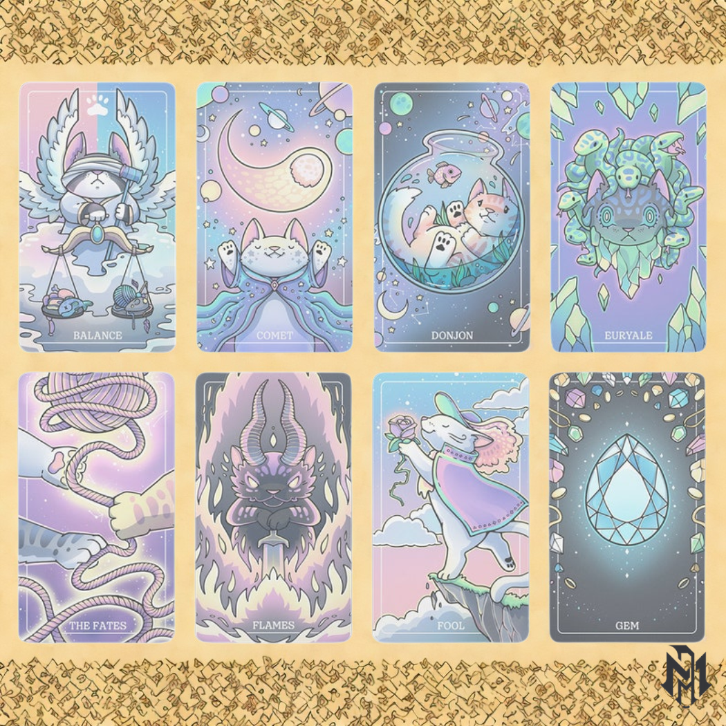 The "Cosmeows" Deck of Many Things | Dungeons and Dragons Tarot