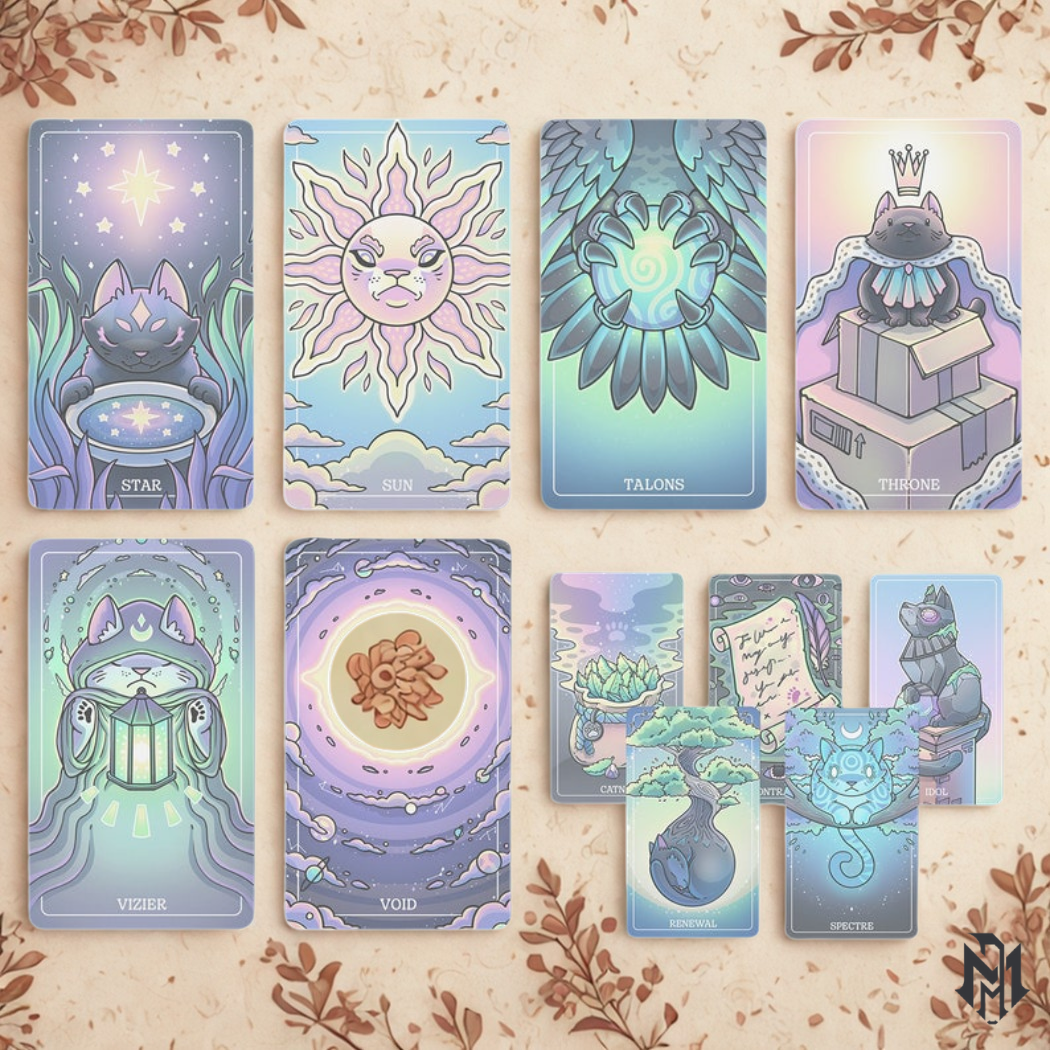 The "Cosmeows" Deck of Many Things | Dungeons and Dragons Tarot