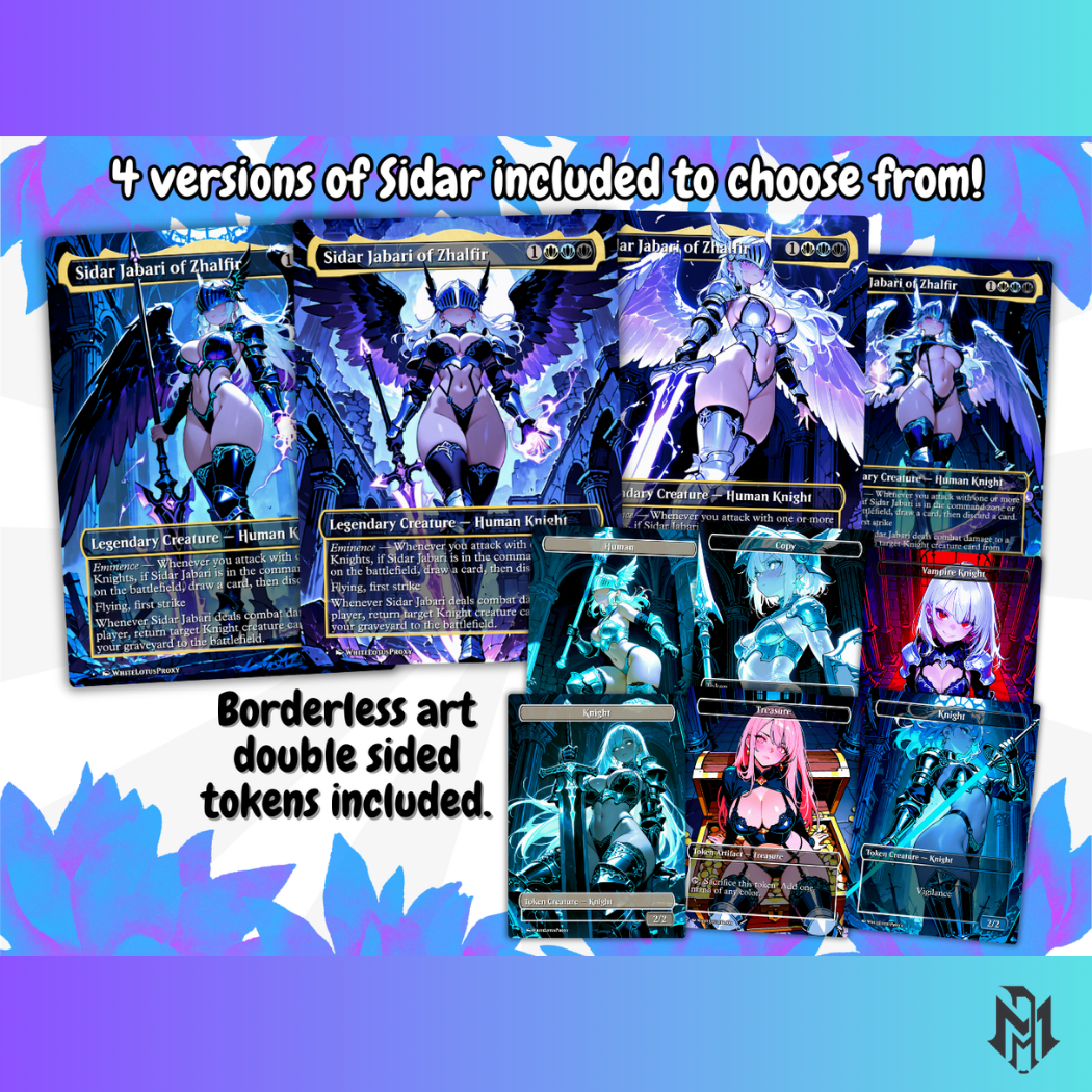 Knight Tribal MTG Proxy Commander Deck