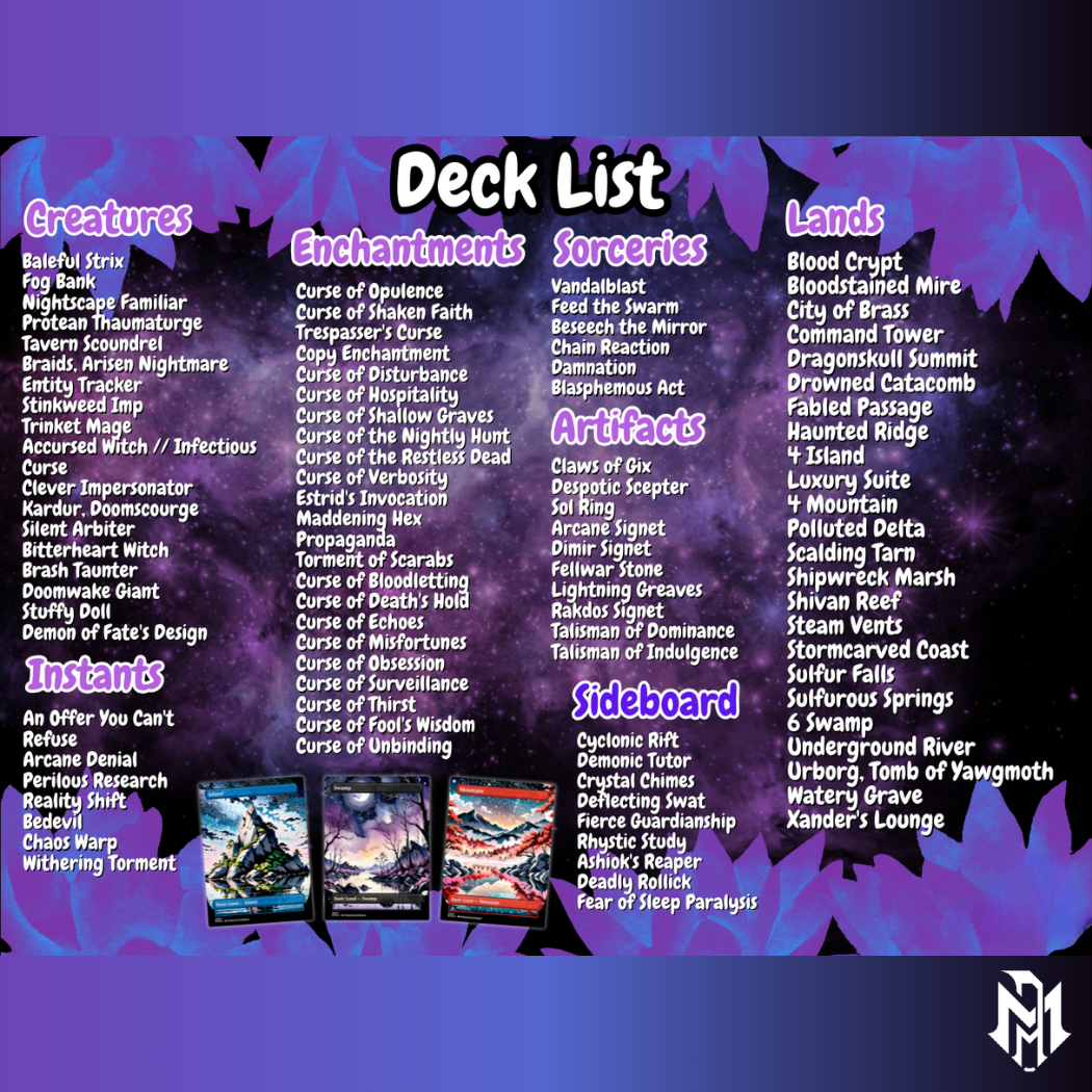 Lynde Curse Tribal MTG Proxy Commander Deck