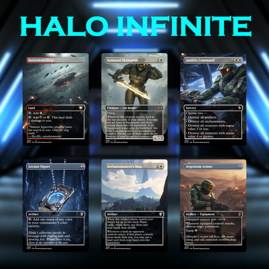Halo Infinite Commander Deck • Halo Infinite themed MTG Proxy Deck • Halo Armor • MTG Deck Box • Proxy Custom Card • MTG Proxy Cards • EDH Deck