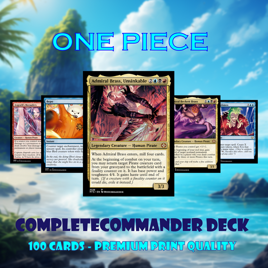 King of Pirates Proxy Deck 100 Cards + Tokens | Full Commander EDH Deck