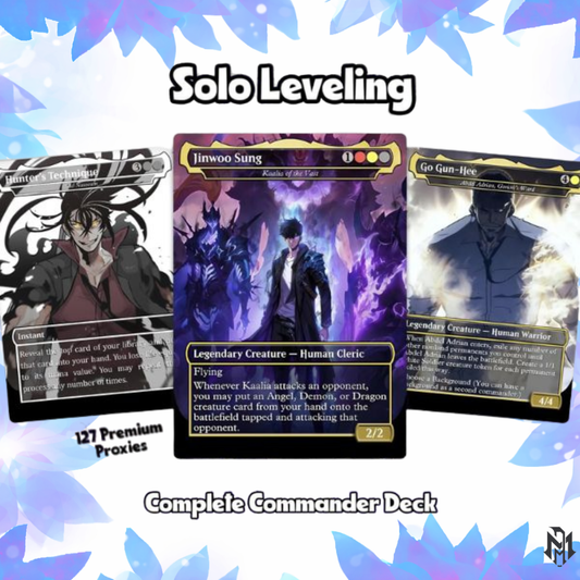 Solo Leveling Commander | Jinwoo Sung MTG Proxy EDH | Custom Anime-Inspired MTG