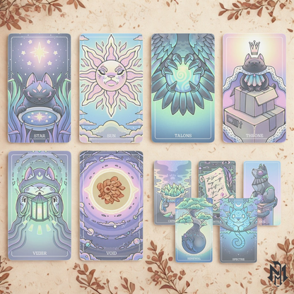 The "Cosmeows" Deck of Many Things | Dungeons and Dragons Tarot
