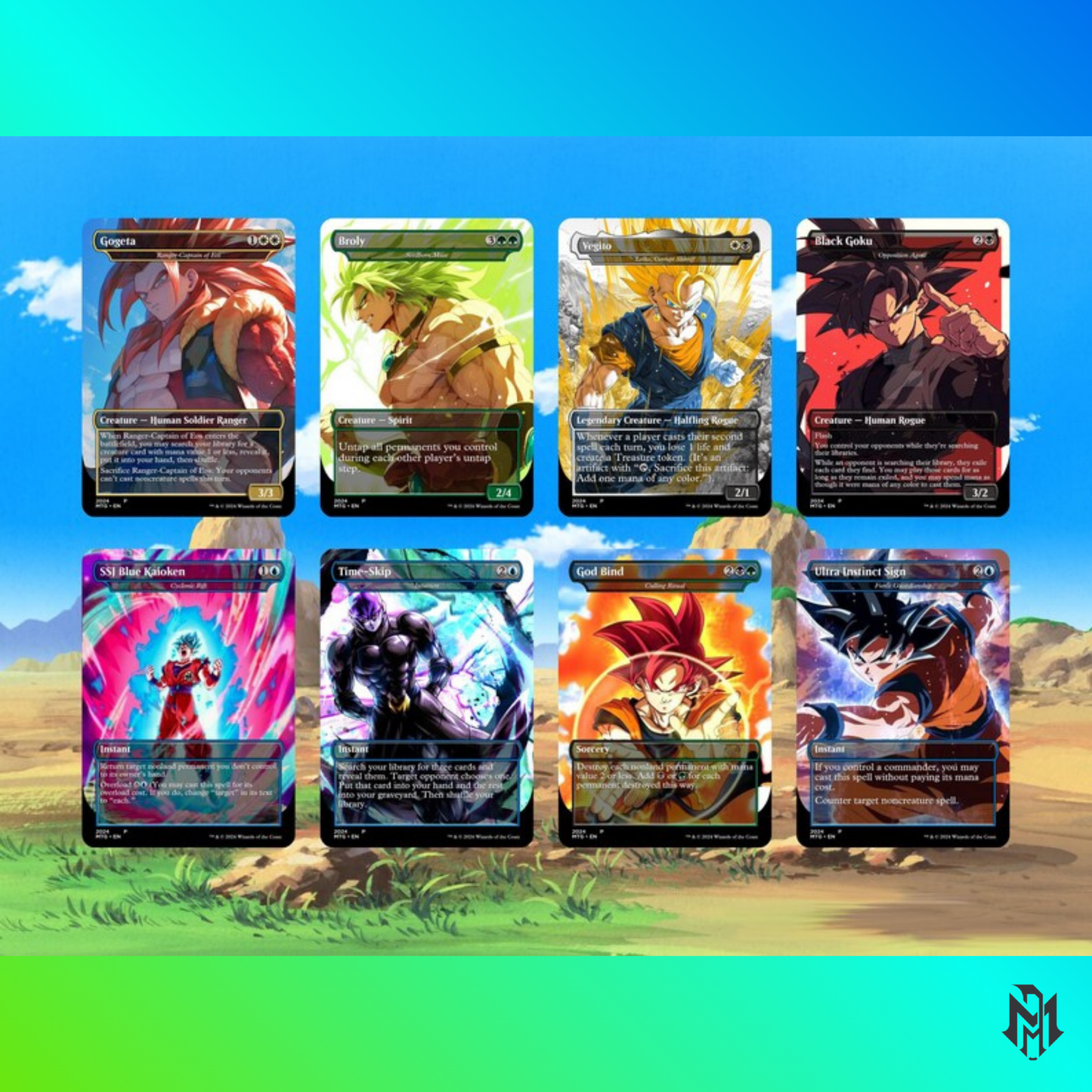 Dra.gon Ball Commander Deck • Dragon Ball Proxy Deck • M.t.g Commander Deck • Custom M.T.G card • Magic Proxies • Son Goku • M.t.g Deck Box