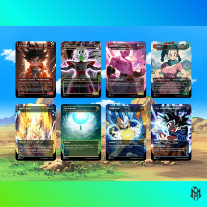 Dra.gon Ball Commander Deck • Dragon Ball Proxy Deck • M.t.g Commander Deck • Custom M.T.G card • Magic Proxies • Son Goku • M.t.g Deck Box
