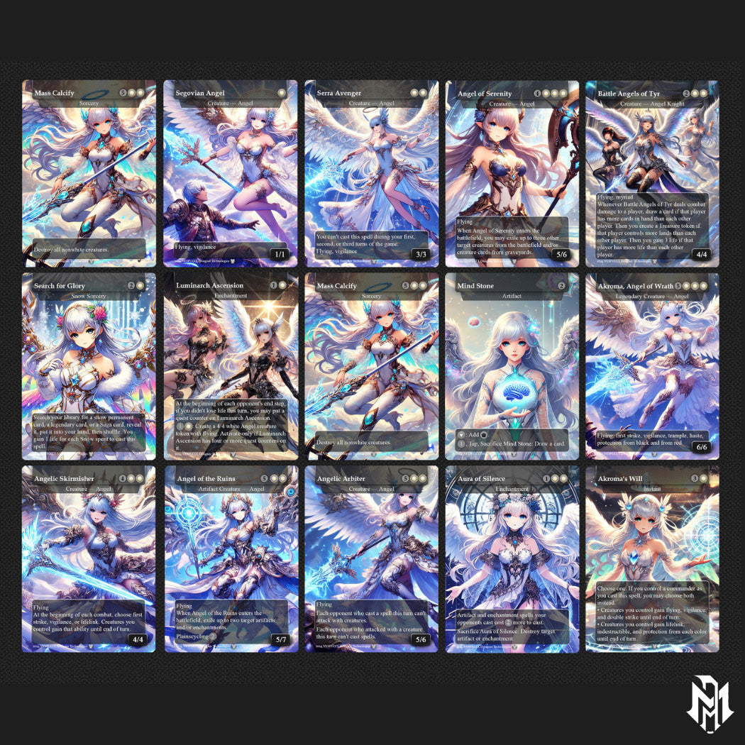 Angel Anime Complete Deck, Giada Anime Angel Complete Deck, 8 Bonus Cards – Giada Angel Tribal Custom Deck