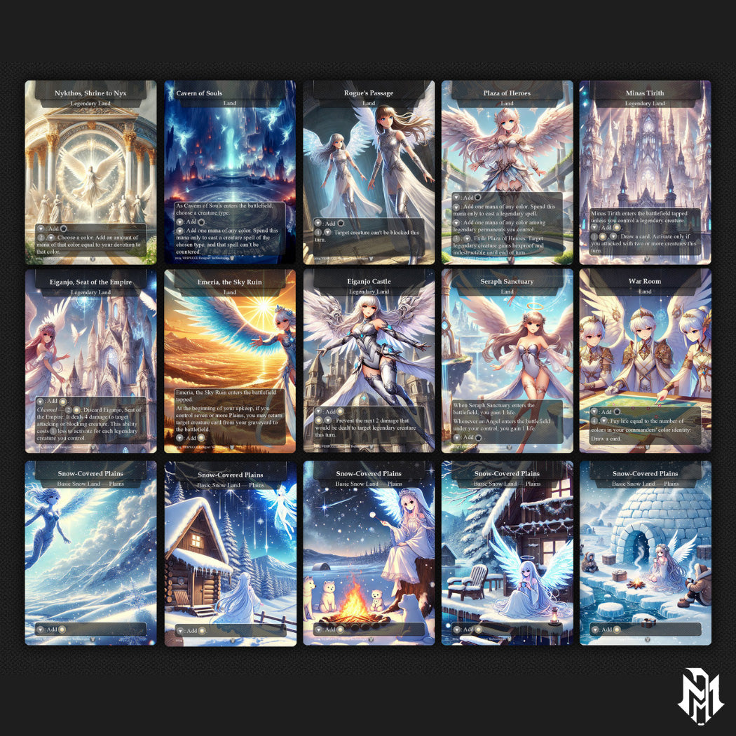 Angel Anime Complete Deck, Giada Anime Angel Complete Deck, 8 Bonus Cards – Giada Angel Tribal Custom Deck