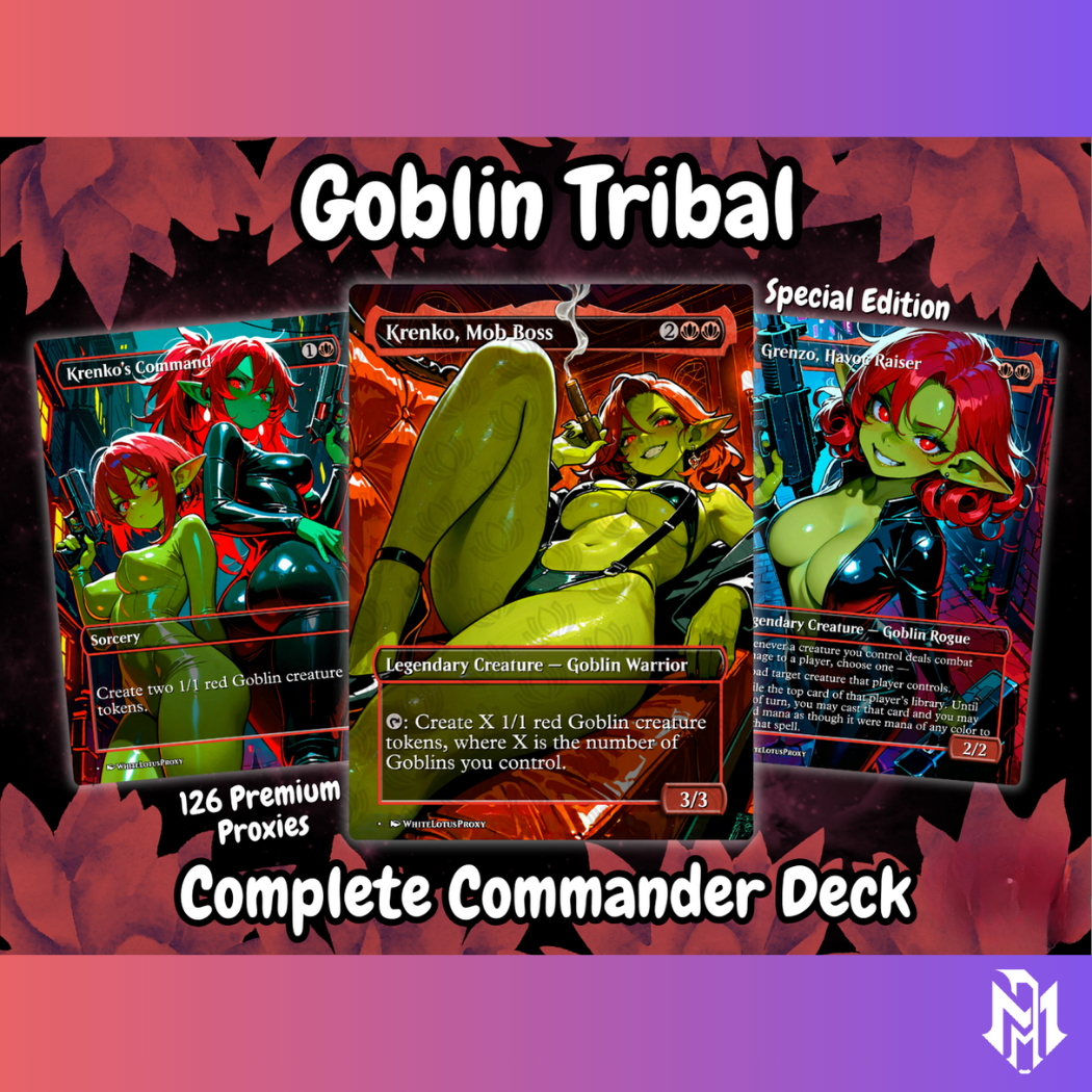 Goblin Tribal MTG Proxy Commander Deck