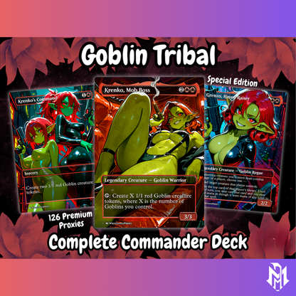 Goblin Tribal MTG Proxy Commander Deck