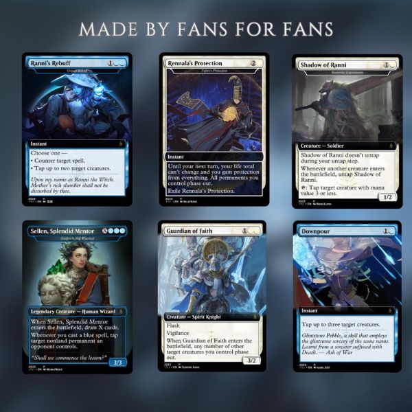 Elden Ring Commander  | Dual-Commander Azorius Control Voltron | 100+ Custom Proxy Cards | Mystic MTG