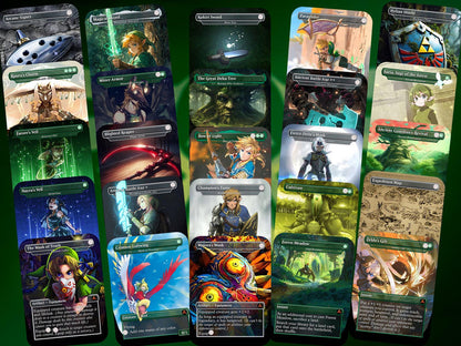Ultimate Zelda MTG Commander Link & Triforce EDH Proxy Deck