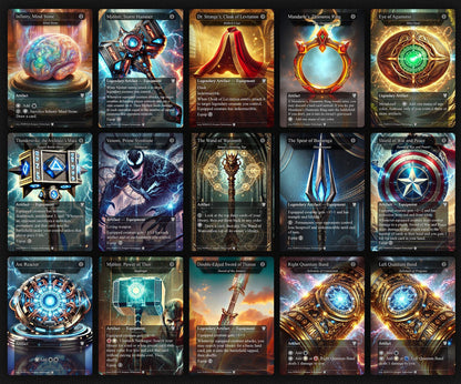 Captain America EDH Deck, 113 Cards, 13 Sideboard, Includes all major characters, Captain America Equipment Deck, Custom Proxies