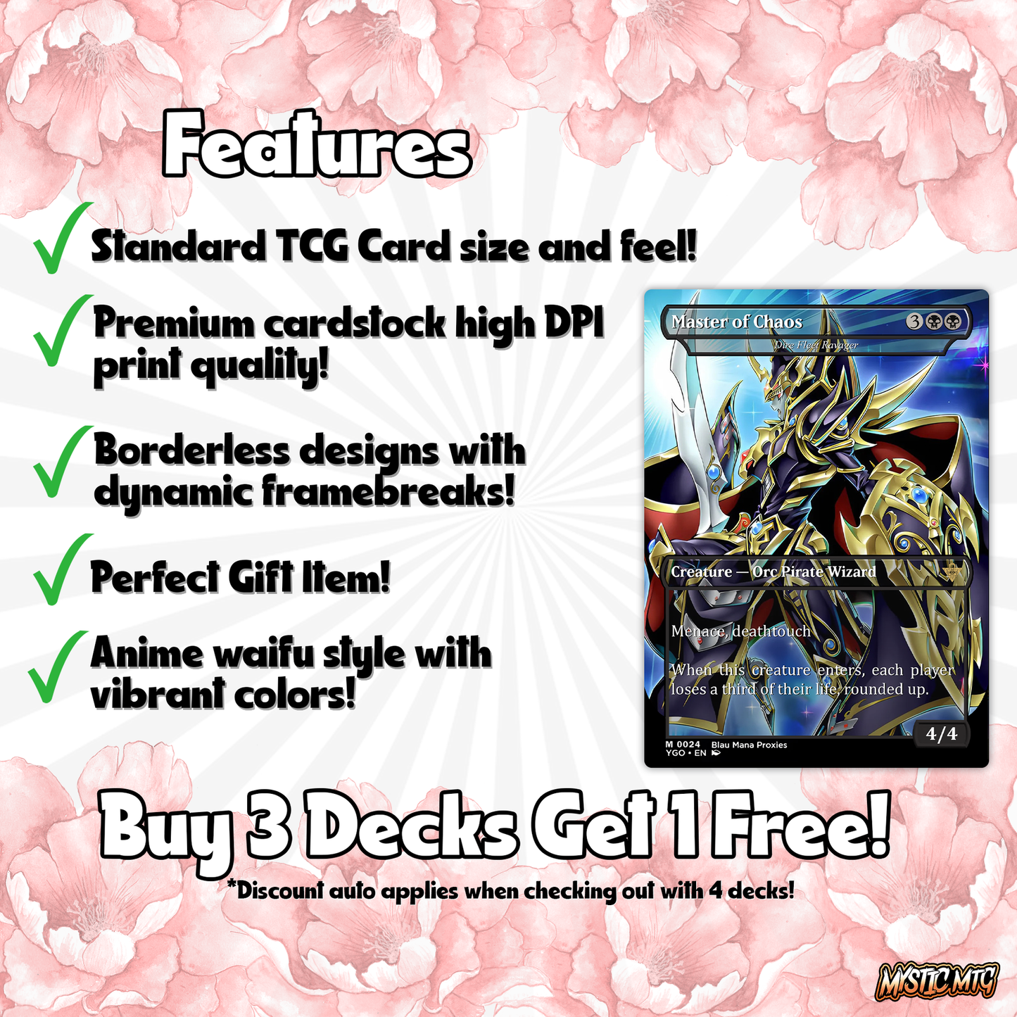 Yu-Gi-Oh MTG EDH Commander Proxy Deck - Dark Magic! - Wizards - 100 Cards, 8 Tokens - Magic - Gathering - Yugioh - Proxies - Orica