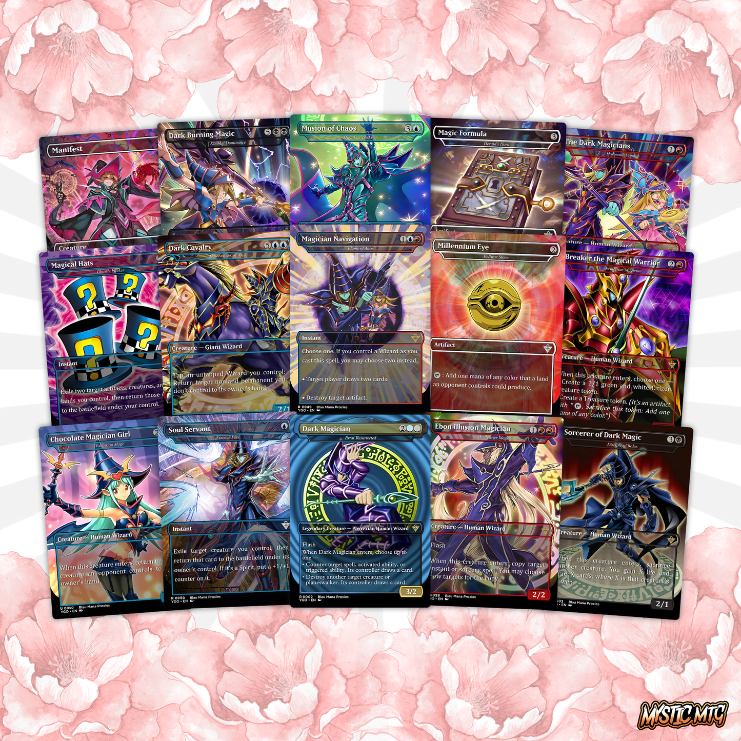 Yu-Gi-Oh MTG EDH Commander Proxy Deck - Dark Magic! - Wizards - 100 Cards, 8 Tokens - Magic - Gathering - Yugioh - Proxies - Orica