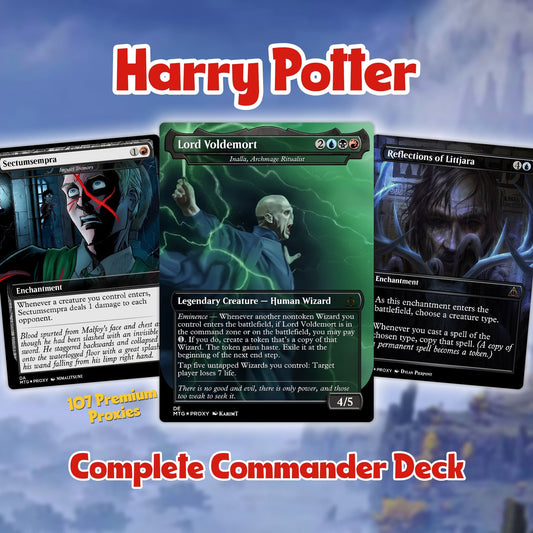 Voldemort’s Legion – Custom Commander EDH Deck – 99.95+ Cards | Magic-Inspired Proxy