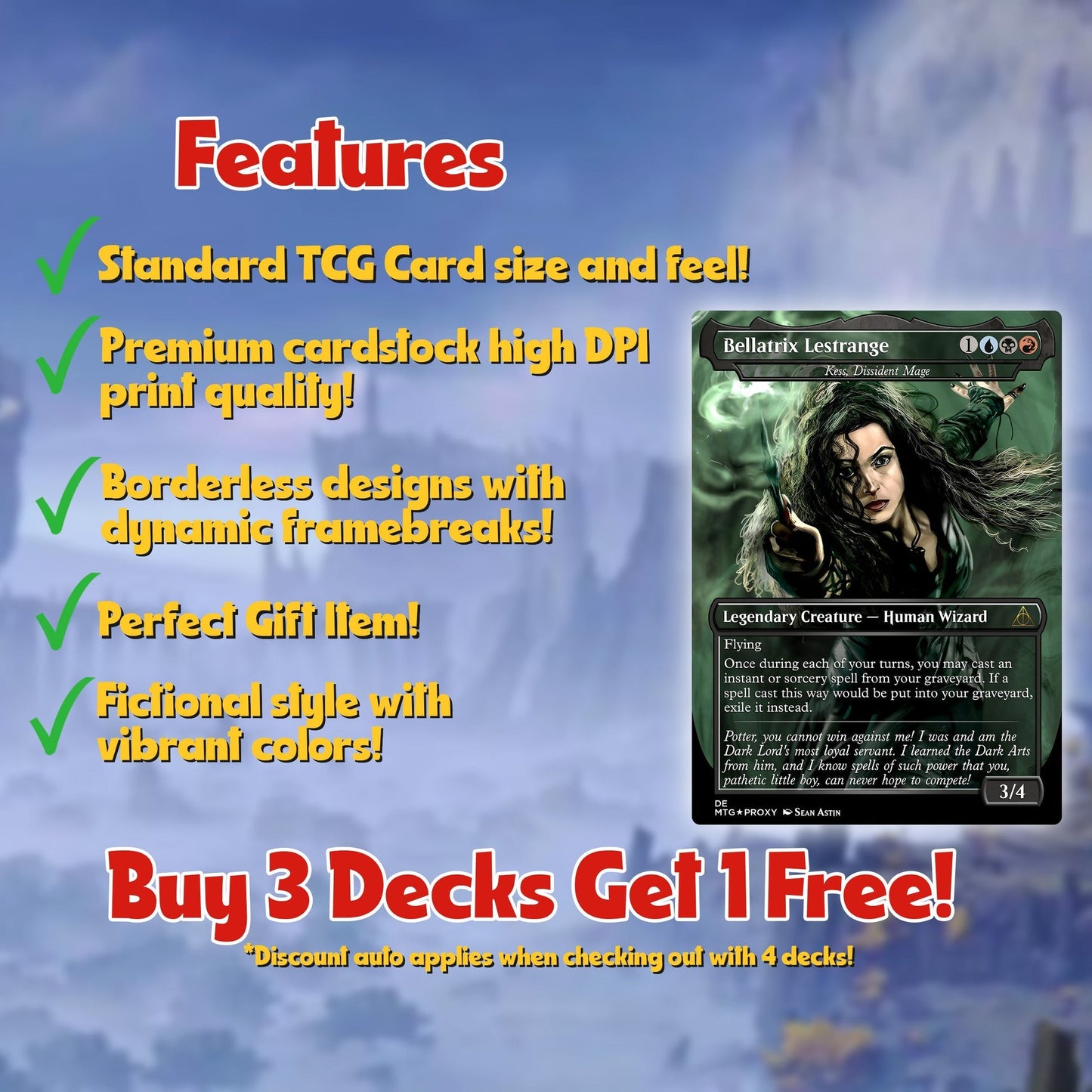 Voldemort’s Legion – Custom Commander EDH Deck – 99.95+ Cards | Magic-Inspired Proxy