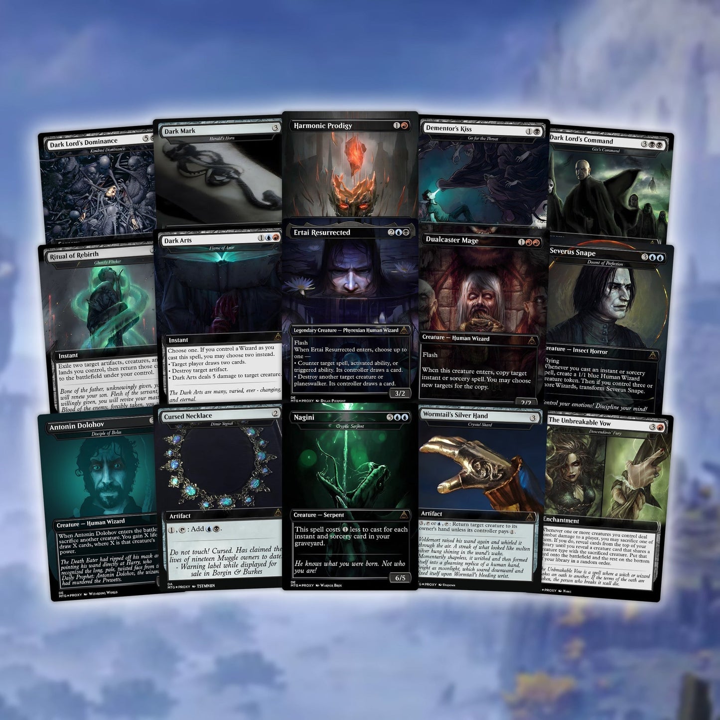 Voldemort’s Legion – Custom Commander EDH Deck – 99.95+ Cards | Magic-Inspired Proxy