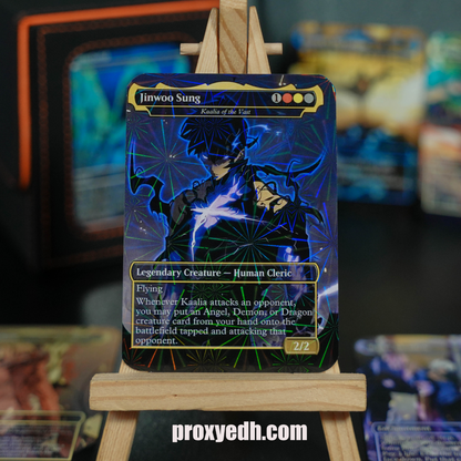 Solo Leveling Commander | Jinwoo Sung MTG Proxy EDH | Custom Anime-Inspired MTG