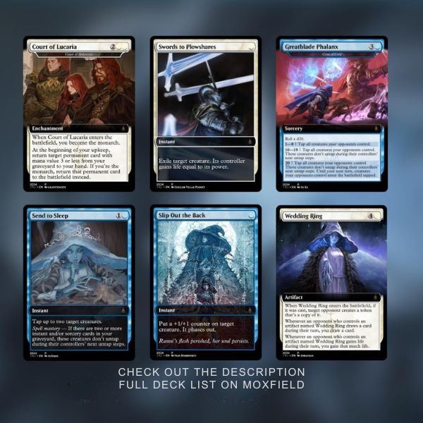 Elden Ring Commander  | Dual-Commander Azorius Control Voltron | 100+ Custom Proxy Cards | Mystic MTG