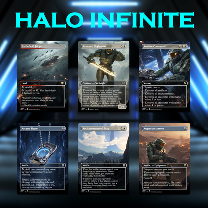 Halo Infinite Commander Deck • Halo Infinite themed MTG Proxy Deck • Halo Armor • MTG Deck Box • Proxy Custom Card • MTG Proxy Cards • EDH Deck