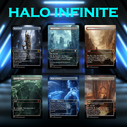 Halo Infinite Commander Deck • Halo Infinite themed MTG Proxy Deck • Halo Armor • MTG Deck Box • Proxy Custom Card • MTG Proxy Cards • EDH Deck