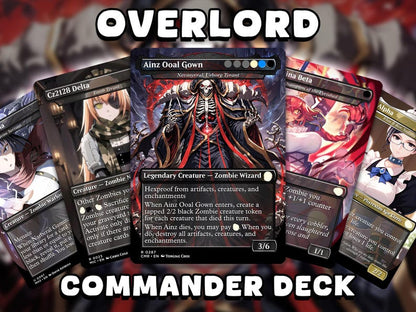 Overlord Zombie Tribal Commander | Anime-Inspired Custom Proxy EDH | 100+ Cards