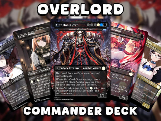 Overlord Zombie Tribal Commander | Anime-Inspired Custom Proxy EDH | 100+ Cards