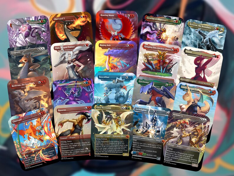 The Ur-Dragon EDH Proxy Deck - Pokémon Art, Tarkir Dragonstorm, Dragon Tribal Commander