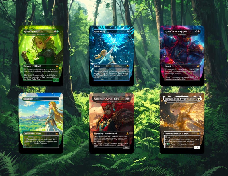 Saviors of Hyrule – 100 Card Zelda Themed Commander | Custom MTG Proxy EDH