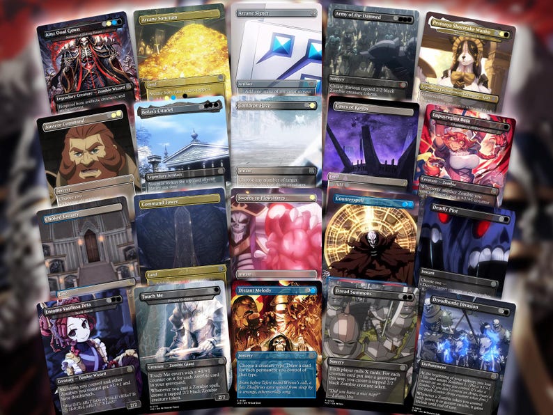 Overlord Zombie Tribal Commander | Anime-Inspired Custom Proxy EDH | 100+ Cards