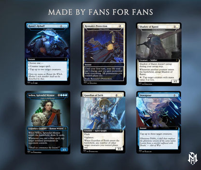 Elden Ring Commander  | Dual-Commander Azorius Control Voltron | 100+ Custom Proxy Cards | Mystic MTG