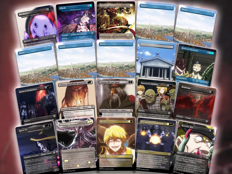 Overlord Zombie Tribal Commander | Anime-Inspired Custom Proxy EDH | 100+ Cards